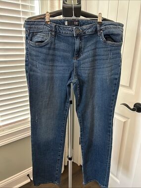 Kut from the Kloth Women's Straight Leg Dark Blue Jeans